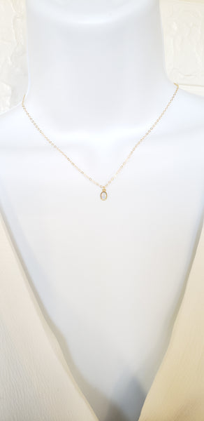 Dainty Opal Necklace